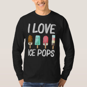 Cute Ice Pop For Men Women Ice Cream Frozen Food T-Shirt