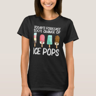 Cute Ice Pop For Men Women Ice Cream Frozen Food T-Shirt