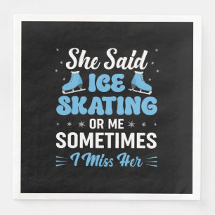 Cute Ice Rink Synchronised is Calling Napkin