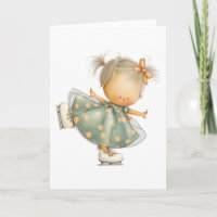 Cute Ice Skating Girl Clipart Art