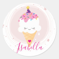 CUTE ICECREAM CONE kawaii illustration sprinkles