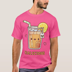 Cute Iced Lemon Tea Tealicious Pun T-Shirt