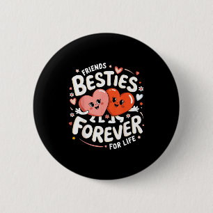 Cute Ies Forever Hearts Friendship Girls Valentine 6 Cm Round Badge