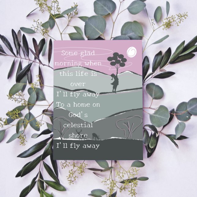 Cute I'll Fly Away Hymn balloons Children's Poster (Creator Uploaded)