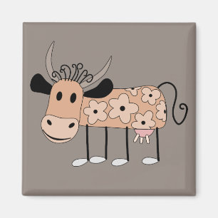 Cute illustrated Cow  Magnet