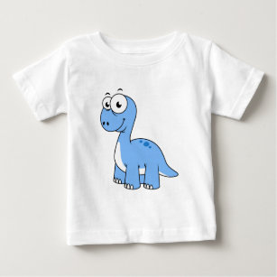 Cute Illustration Of A Brontosaurus. Baby T-Shirt