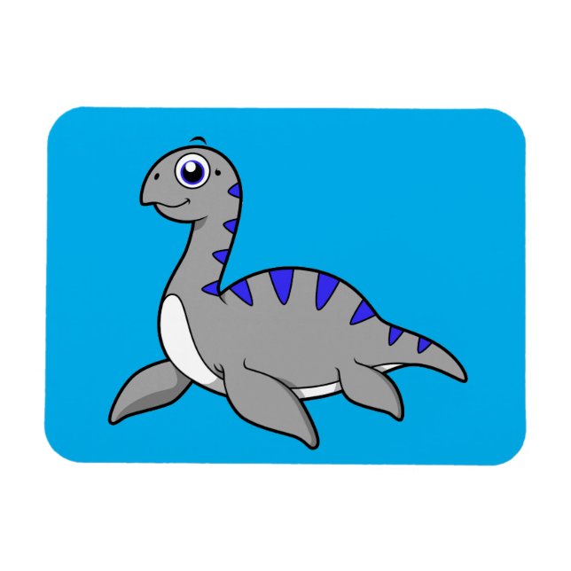 Cute Illustration Of A Loch Ness Monster. Magnet (Horizontal)