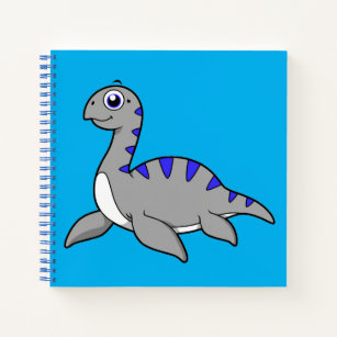 Cute Illustration Of A Loch Ness Monster. Notebook