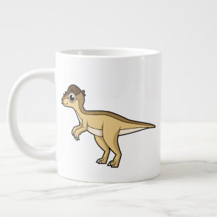 Cute Illustration Of A Pachycephalosaurus Dinosaur Large Coffee Mug