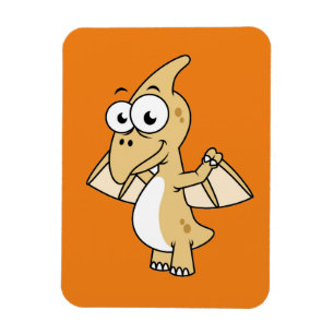 Cute Illustration Of A Pterodactyl. 2 Magnet