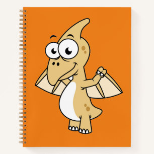 Cute Illustration Of A Pterodactyl. 2 Notebook