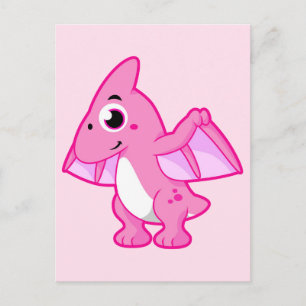 Cute Illustration Of A Pterodactyl. Postcard