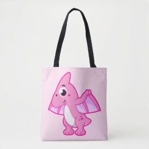 Cute Illustration Of A Pterodactyl. Tote Bag