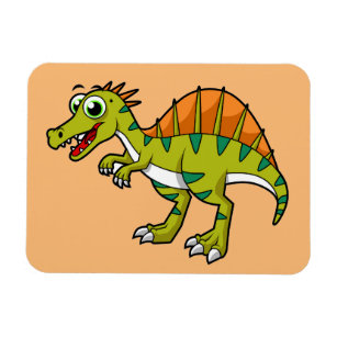 Cute Illustration Of A Smiling Spinosaurus. Magnet