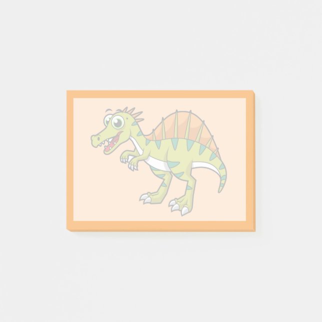 Cute Illustration Of A Smiling Spinosaurus. Post-it Notes (Front)
