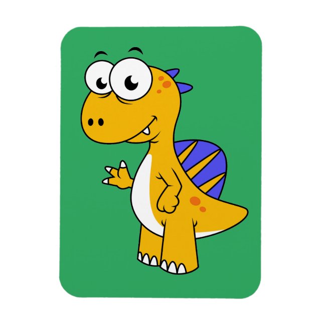 Cute Illustration Of A Spinosaurus. 2 Magnet (Vertical)