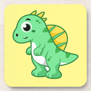 Cute Illustration Of A Spinosaurus. Coaster
