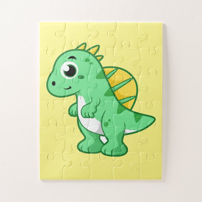 Cute Illustration Of A Spinosaurus. Jigsaw Puzzle (Vertical)