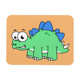Cute Illustration Of A Stegosaurus. 2 Magnet
