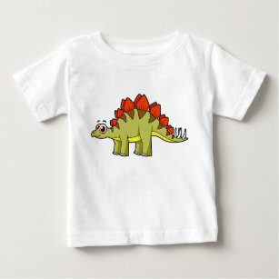 Cute Illustration Of A Stegosaurus Dinosaur. Baby T-Shirt
