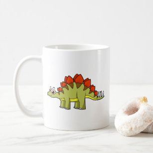 Cute Illustration Of A Stegosaurus Dinosaur. Coffee Mug