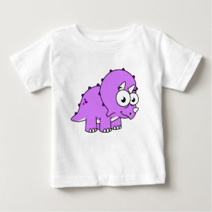 Cute Illustration Of A Triceratops. Baby T-Shirt