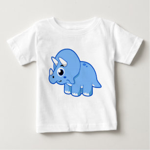 Cute Illustration Of A Triceratops Dinosaur. Baby T-Shirt