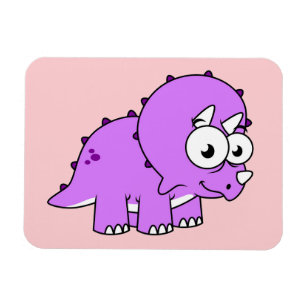 Cute Illustration Of A Triceratops. Magnet