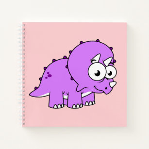 Cute Illustration Of A Triceratops. Notebook