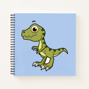 Cute Illustration Of A Tyrannosaurus Rex. Notebook