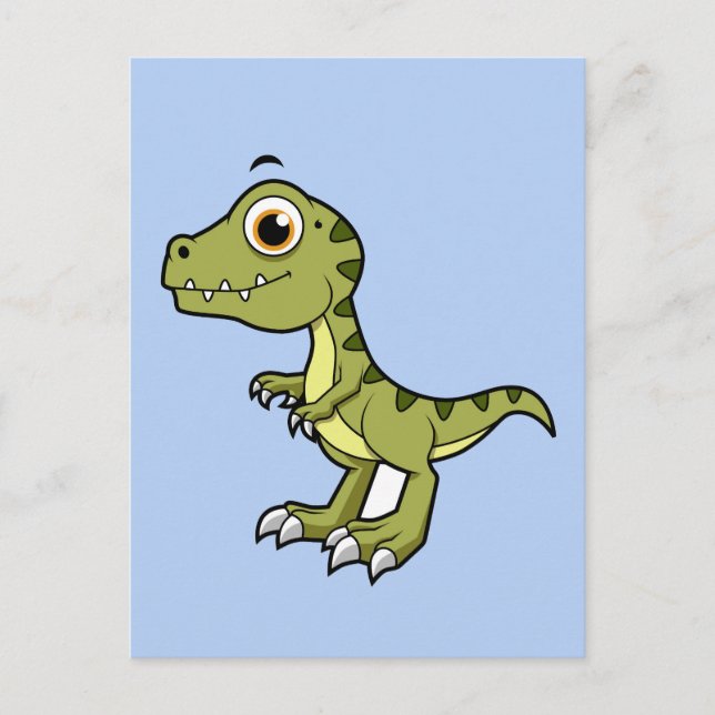 Cute Illustration Of A Tyrannosaurus Rex. Postcard (Front)