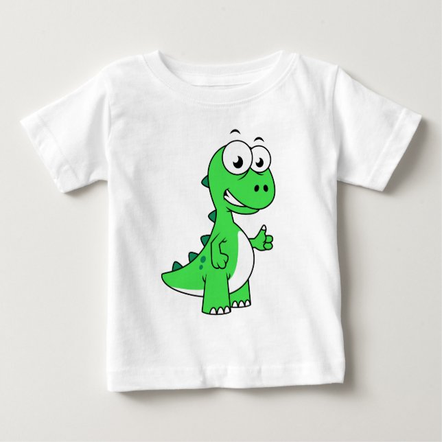 Cute Illustration Of Tyrannosaurus Rex. 2 Baby T-Shirt (Front)