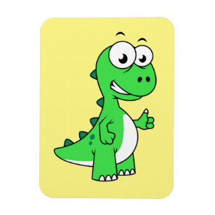 Cute Illustration Of Tyrannosaurus Rex. 2 Magnet