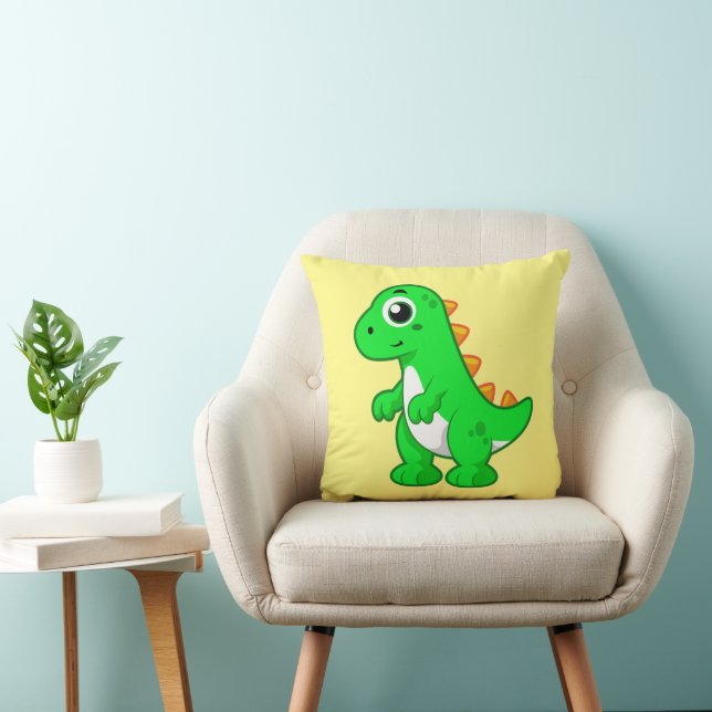 Cute Illustration Of Tyrannosaurus Rex. Cushion (Chair)