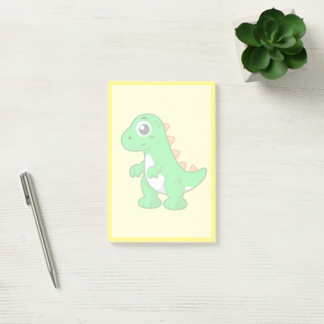 Cute Illustration Of Tyrannosaurus Rex. Post-it Notes (Office)