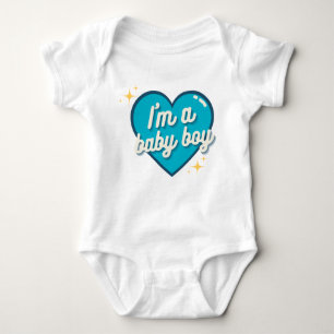 Cute I'm A Baby Boy Surprise Gender Baby Bodysuit