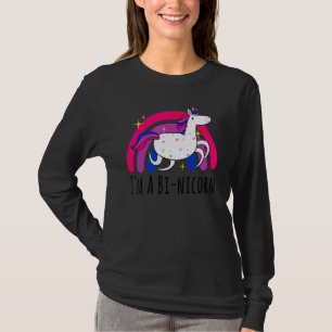 Cute I'm A Bi Nicorn Unicorn Bisexual Pride Bisexu T-Shirt
