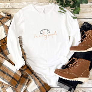 Cute I'm a Dog Person Dog Ears Long Sleeve T-Shirt