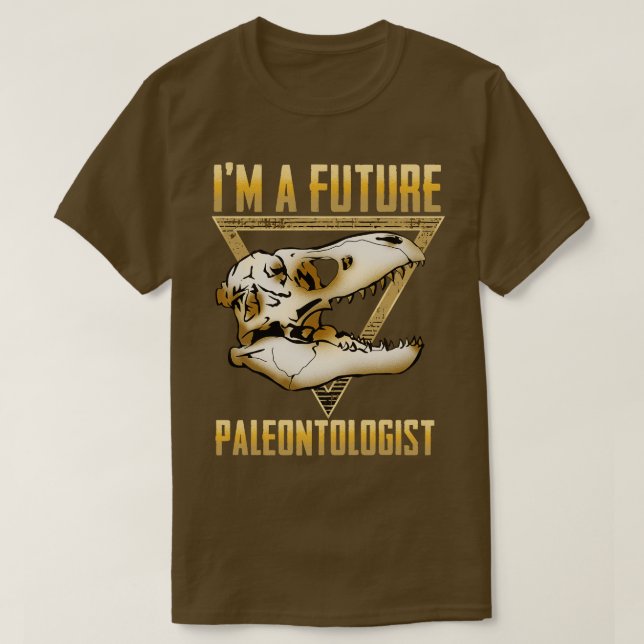 Cute Im A Future Paleontologist Dinosaur Fossil T-Shirt (Design Front)