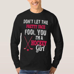 Cute I'm A Hockey Girl  for Ice Hockey Girls T-Shirt