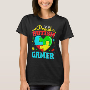 Cute I'm A Proud Autism Gamer Gaming  Kids Youth H T-Shirt