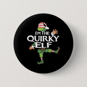 Cute I'm The Quirky Elf Family Matching Christmas  6 Cm Round Badge