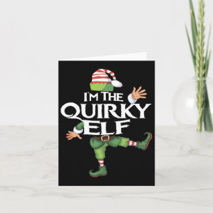 Cute I'm The Quirky Elf Family Matching Christmas  Card