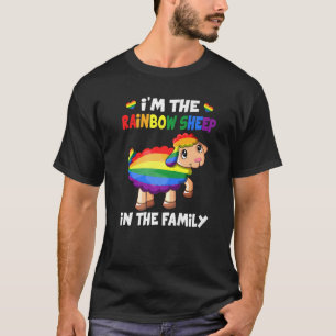 Cute I'm The Rainbow Sheep In The Family Lgbtq Pri T-Shirt
