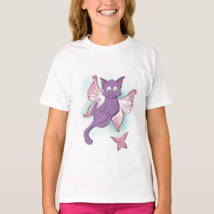 Cute Imaginative Fairy Cat T-Shirt