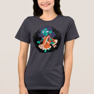 Cute Indian Zombie Tri-Blend Shirt
