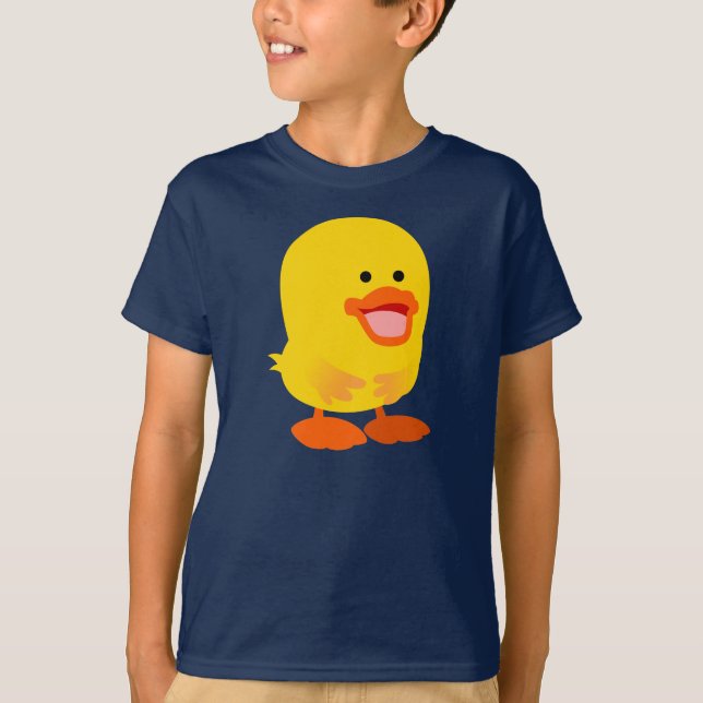Cute Innocent Cartoon Duckling Children T-Shirt (Front)
