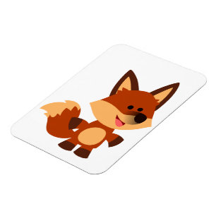 Cute Innocent Cartoon Fox Flexible Magnet