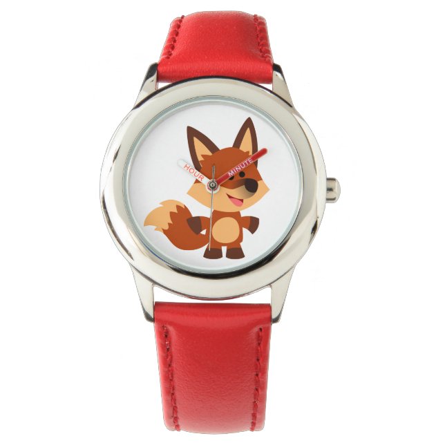 Cute Innocent Cartoon Fox Watch (Front)