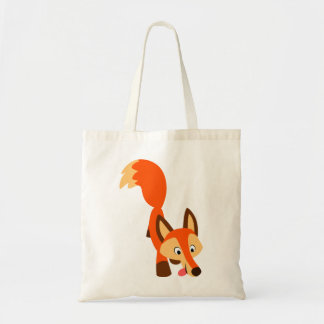 Cute Inquisitive Cartoon Fox Bag